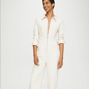 NWT Aritzia Wilfred Aubrey Jumpsuit - size 2, birch color